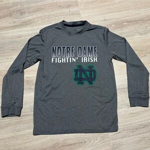 Notre Dame Fighting Irish Gray long sleeved shirt youth 12-14